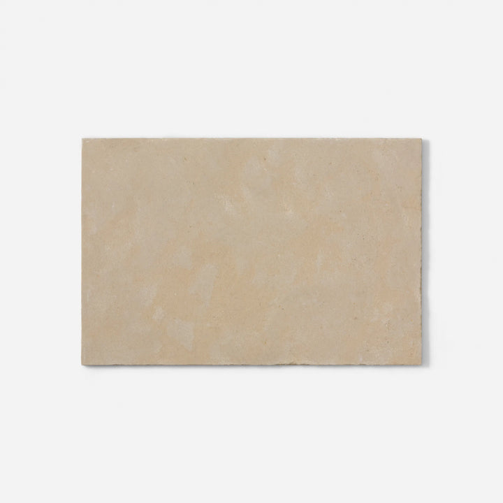 Atlas Beige Limestone Tile — 16x24 Sandblasted Distress Edge 1/2"