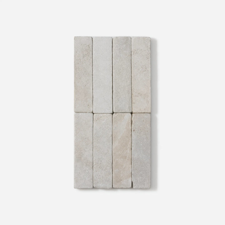 Atlas Grey Limestone Tile — 2x8 Aged Natural 3/4"