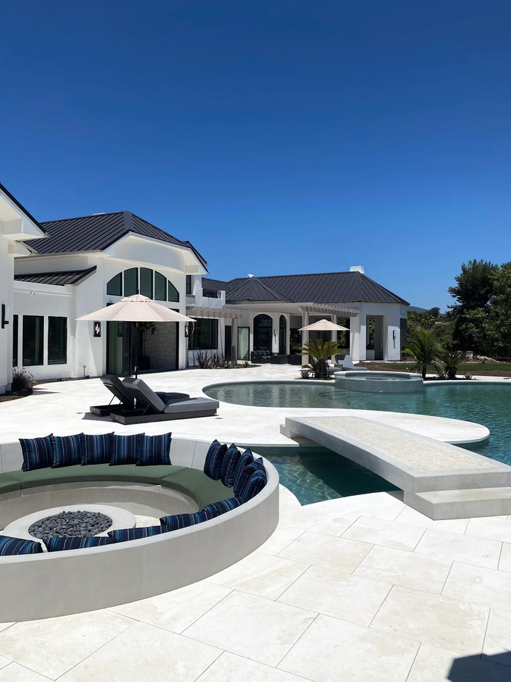 Desert Sand Limestone Pool Coping