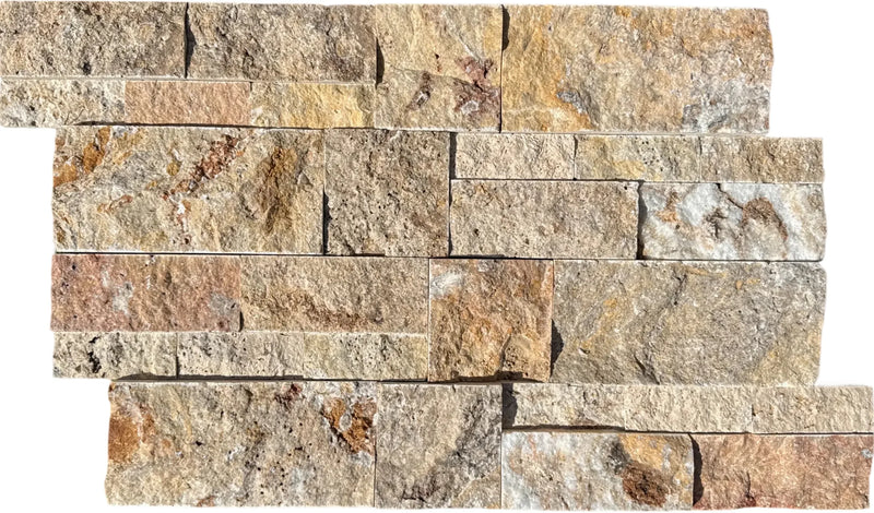 Autumn Leaves Travertine Ledger Panel