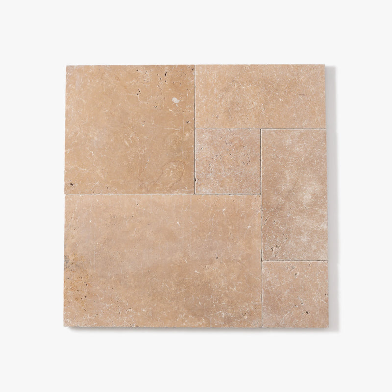 Noce Travertine Paver — French-Pattern