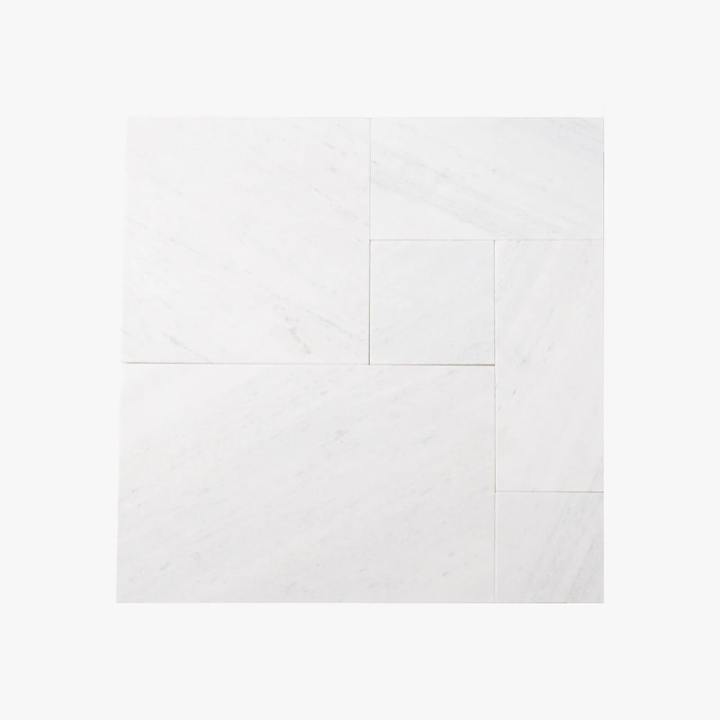 Luna Volacas Marble Paver — French-Pattern