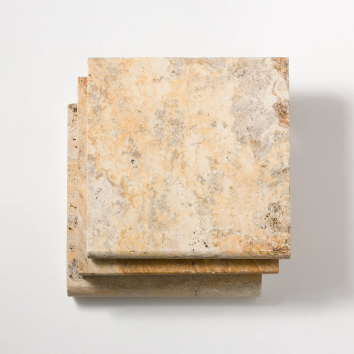 Autumn Leaves Travertine Pool Coping