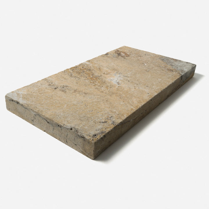 Autumn Leaves Travertine Pool Coping