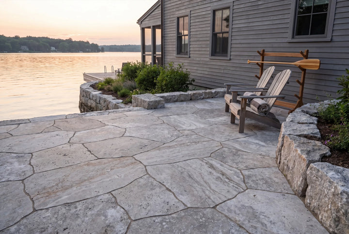 Silver Travertine Flagstone