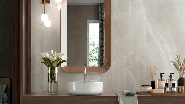 White Crystal Marble Look Porcelain Tile