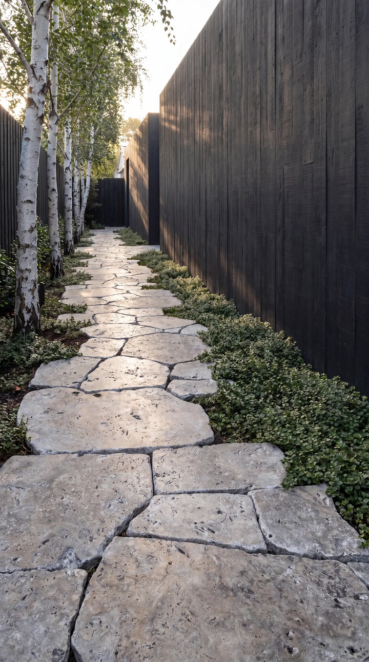 Silver Travertine Flagstone