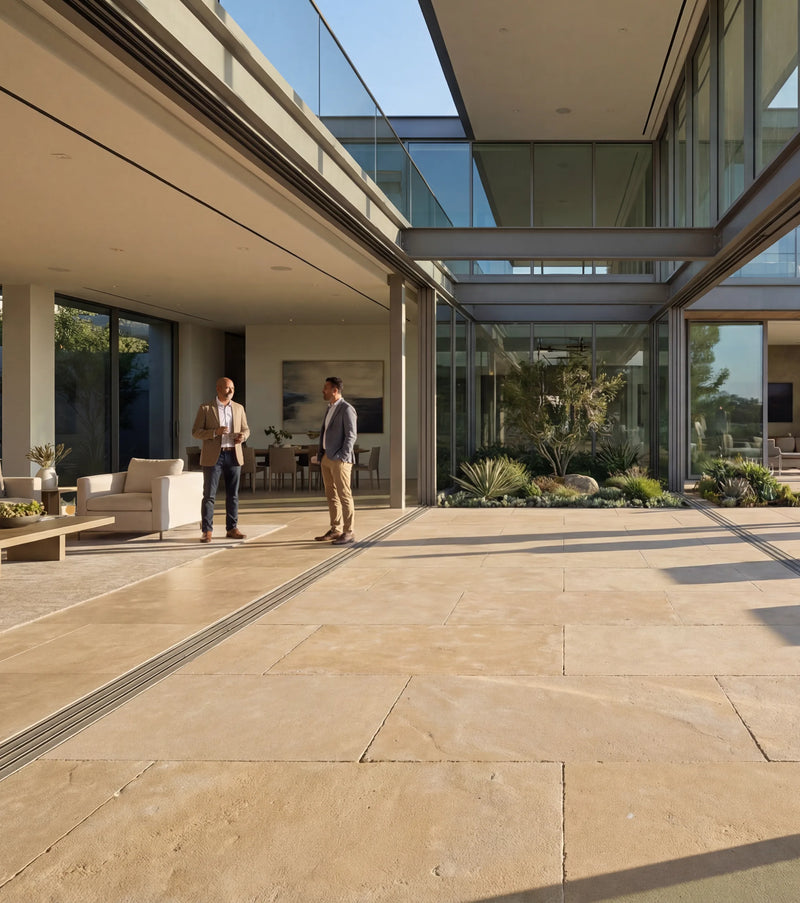 Atlas Beige Limestone Pool Coping — 16x24