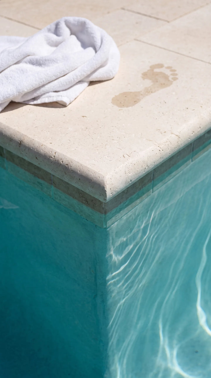 Desert Sand Limestone Pool Coping