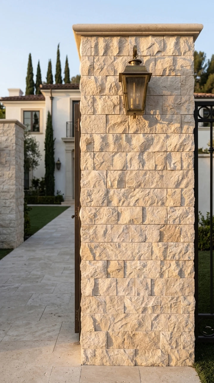 Antalya Cream Marble Split Face