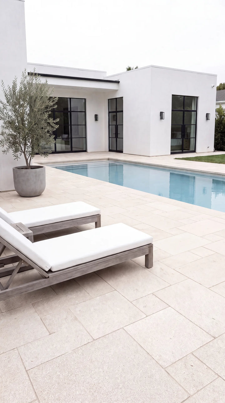Antalya Cream Marble Pool Coping