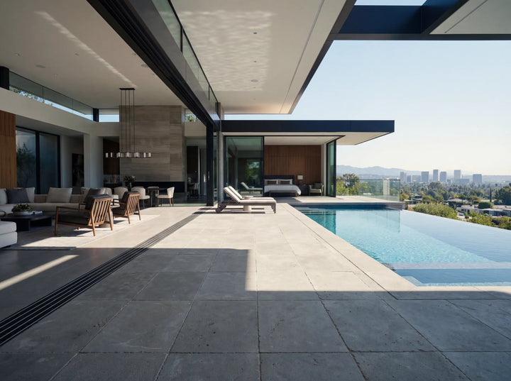 Atlas Grey Limestone Tile — 2x8 Aged Natural 3/4"