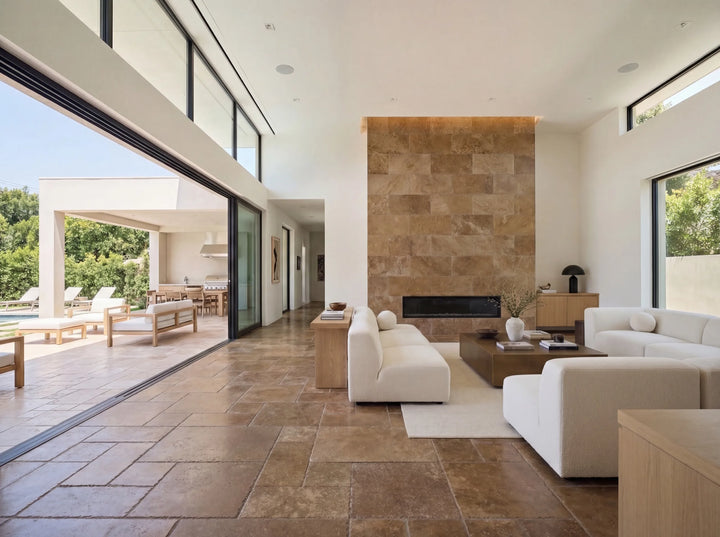 Noce Toros Travertine Pool Coping