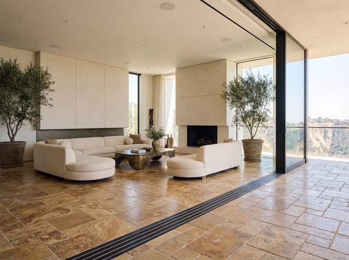 Autumn Leaves Travertine Paver