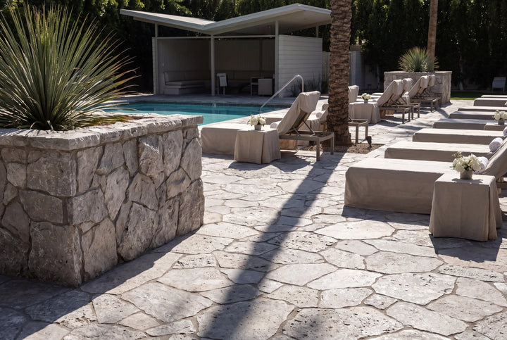 Silver Travertine Flagstone