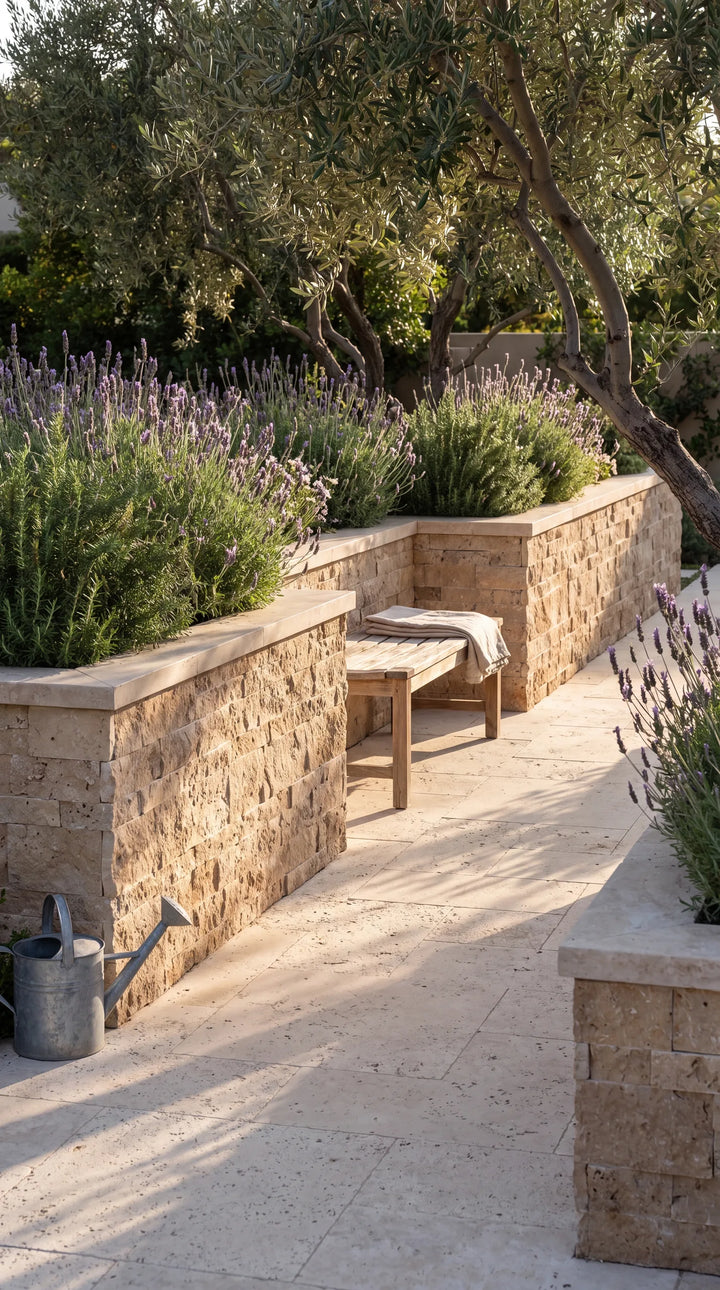 Noce Travertine Ledger Panel