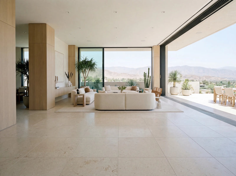 Desert Sand Limestone Tile — 18x36 Brushed