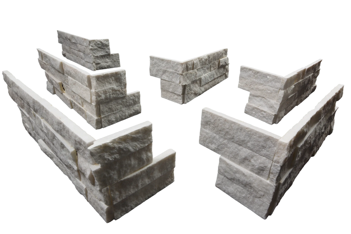 White Marble Ledger Panel