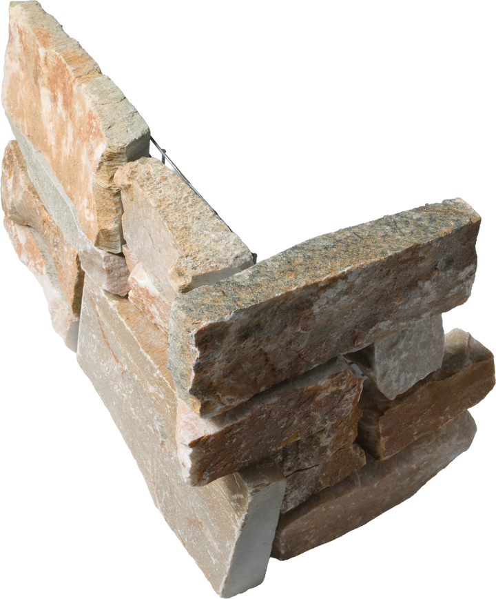 Beige Quartz — 8x22 Rock Face