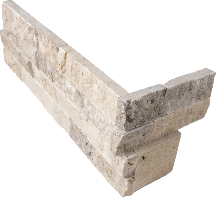 Silver Travertine Ledger Panel