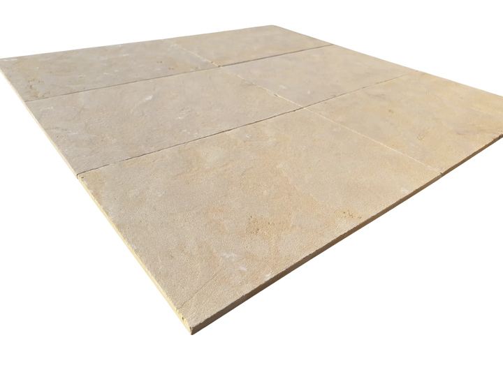 Atlas Beige Limestone Tile — 2x8 Aged Natural 3/4"